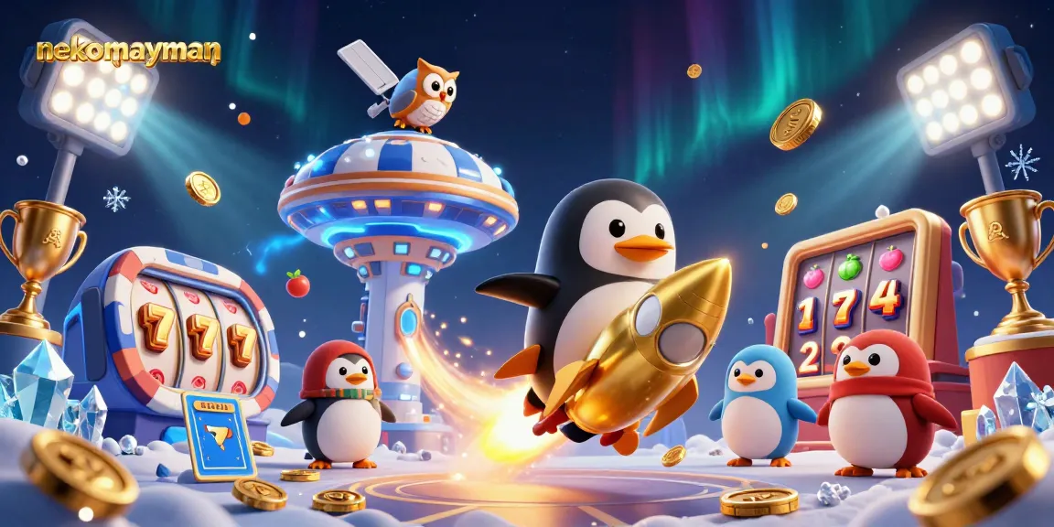 Neko May Mắn showcases a thrilling casino experience with lively characters and slot game excitement.