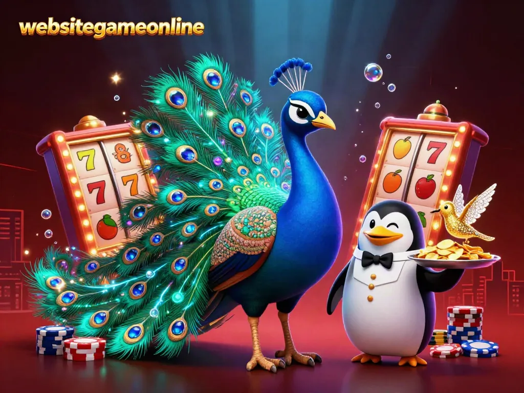 Experience the thrill of websitegameonline with vibrant casino elements and lively characters.