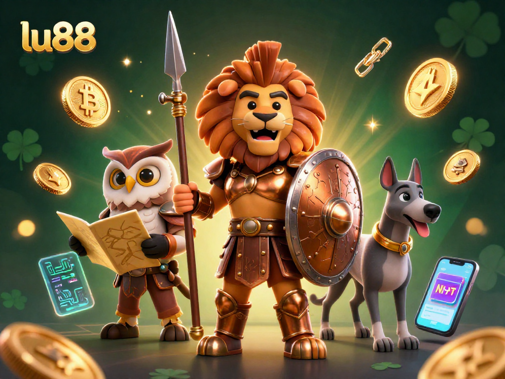 Experience thrilling gaming at lu88 with our interactive casino scene featuring dynamic characters and digital assets.
