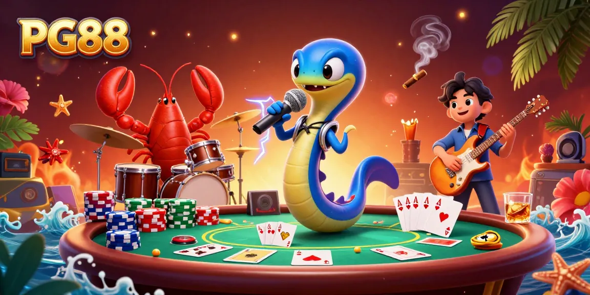 Experience fun at PG88 with lively characters in a vibrant underwater casino setting.