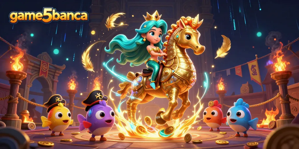 Experience the magic of game5banca with vibrant underwater action and lively characters in a rich casino setting.